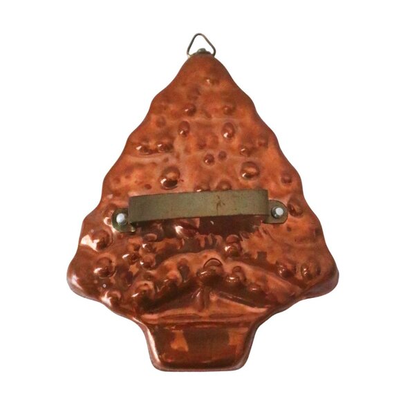 Vintage Large Copper Plated Cookie Cutters Dove Tree Bear Portugal - Picture 4 of 7